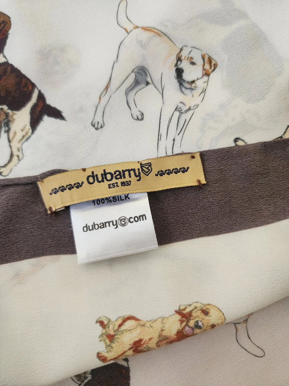 DUBARRY | Dog Print Silk Scarf